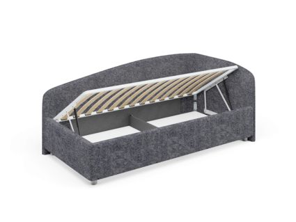 Кровать Сонум Paola Экокожа Графит (с подъемным механизмом) 120х190