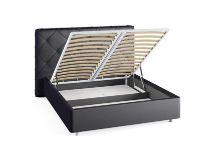 Кровать Сонум Manhattan Экокожа Белая (с подъемным механизмом) 80х200