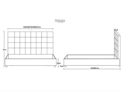 Кровать Димакс Нордо Опал с подъемным механизмом 140х190