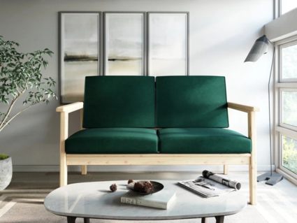 Диван Арско Лориан Мини двухместный зеленый Длина 139 см