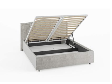 Кровать Сонум Ancona Экокожа Белая (с подъемным механизмом) 140х200