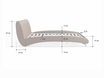 Кровать Сонум Verona Энигма Ментол 140х200