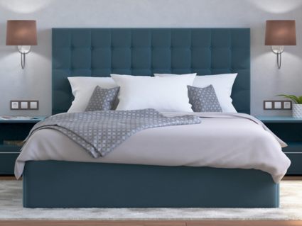 Кровать Lonax Аврора велюр Dolly-17 (с основанием) 200х190