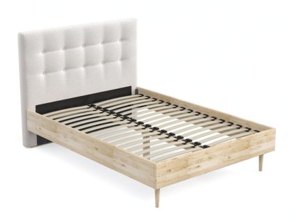 Кровать Арско Альмена Сосна/Микрошеннил Frida 01 160х200