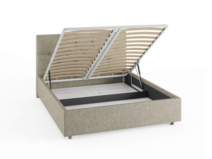 Кровать Сонум Bari Рогожка Пепельный (с подъемным механизмом) 200х190