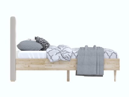 Кровать Арско Альмена Сосна/Микрошеннил Frida 01 160х200