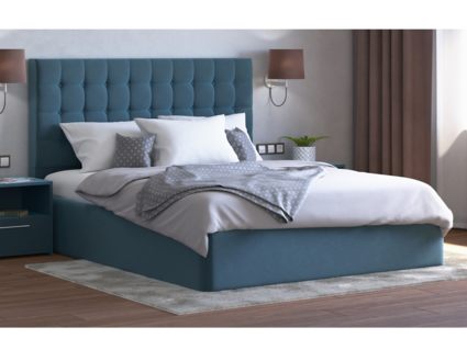 Кровать Lonax Аврора велюр Dolly-8 (с основанием)