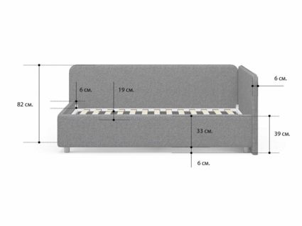 Кровать Сонум Capri Кашемир Бежевый (с подъемным механизмом)