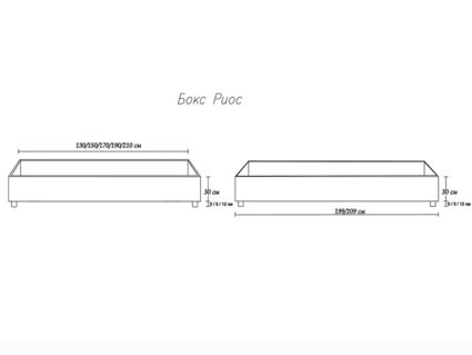Кровать Димакс Риос Альбус с подъемным механизмом 180х190