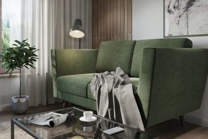 Диван Арско Гуннар двухместный зеленый