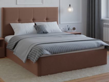 Кровать Lonax Алегра велюр Dolly-13 (с основанием) 160х190