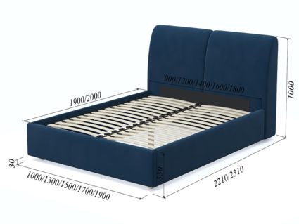 Кровать Арско Бекка Велюр Grace 13 180х200