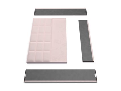 Кровать Lonax Адель велюр Dolly-17 (с основанием) 140х200