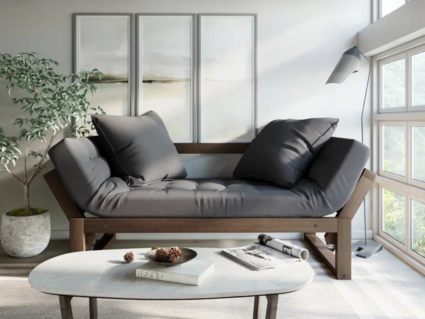 Диван Арско Амбер двухместный серый