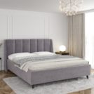 Кровать Sontelle Style Skordia Malta grey с подъемным механизмом 140х190